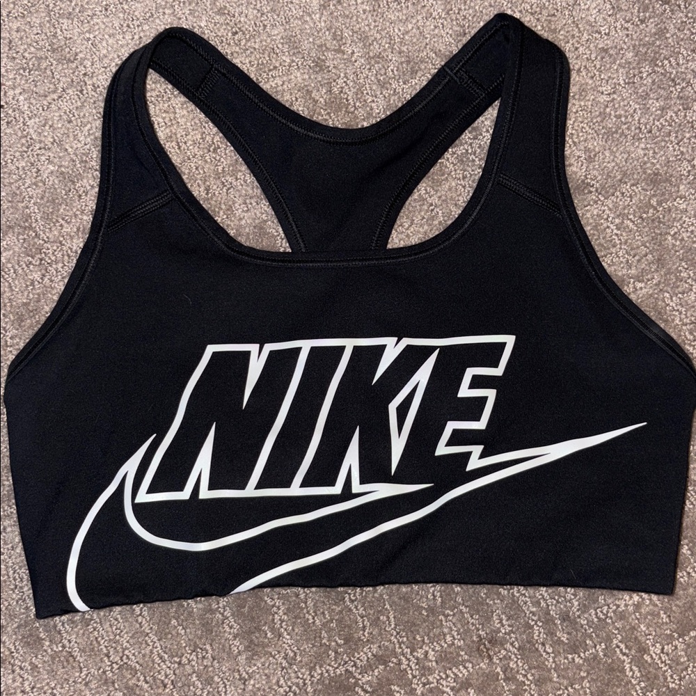 Nike Women's Black and White Sports Bra